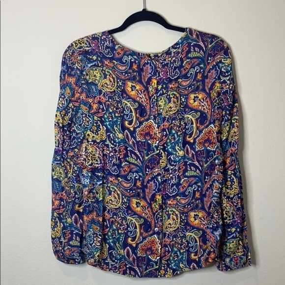 J.Mclaughlin Silk-Blend Blouse Small - Picture 9 of 11